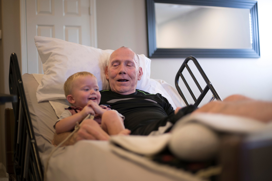 Elderly Hospice Patient with Grandson
